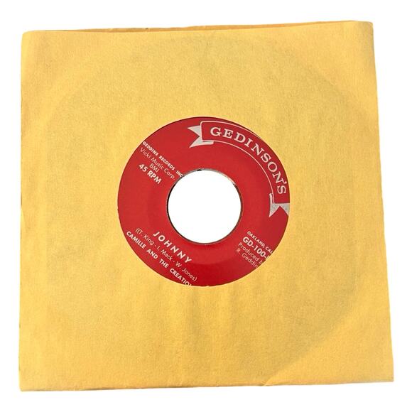 Camille & The Creations Hey Baby / Johnny Red Gedinson's Vinyl 7" 45 RPM Single - Picture 4 of 4